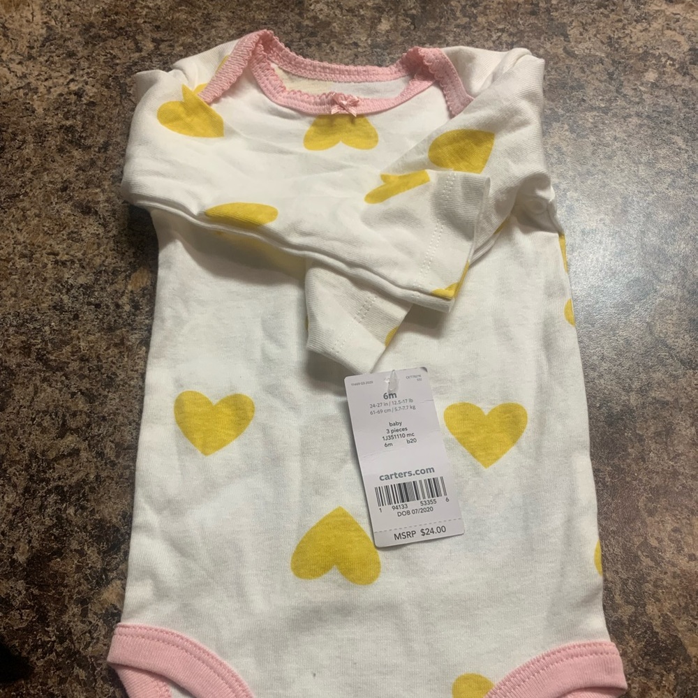 Baby girl one piece onesie Carter’s Brand, long sleeve